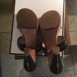 Coach Shoes - Coach Chocolate Brown Leather Clogs Coach Shoes - Coach Chocolate Brown Leather Clogs